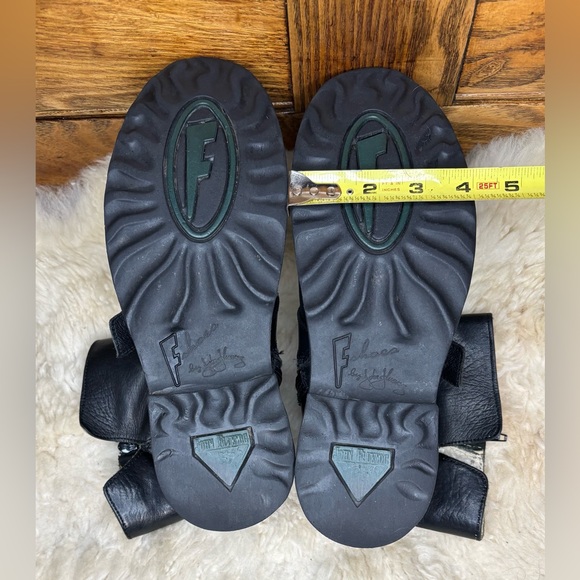 John Fluevog F Shoes Size 9.5-10 Bobbi Side Zip Black Ankle Boots DISCONTINUED - Picture 11 of 13